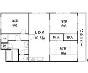 メゾンやすむろIの物件間取画像